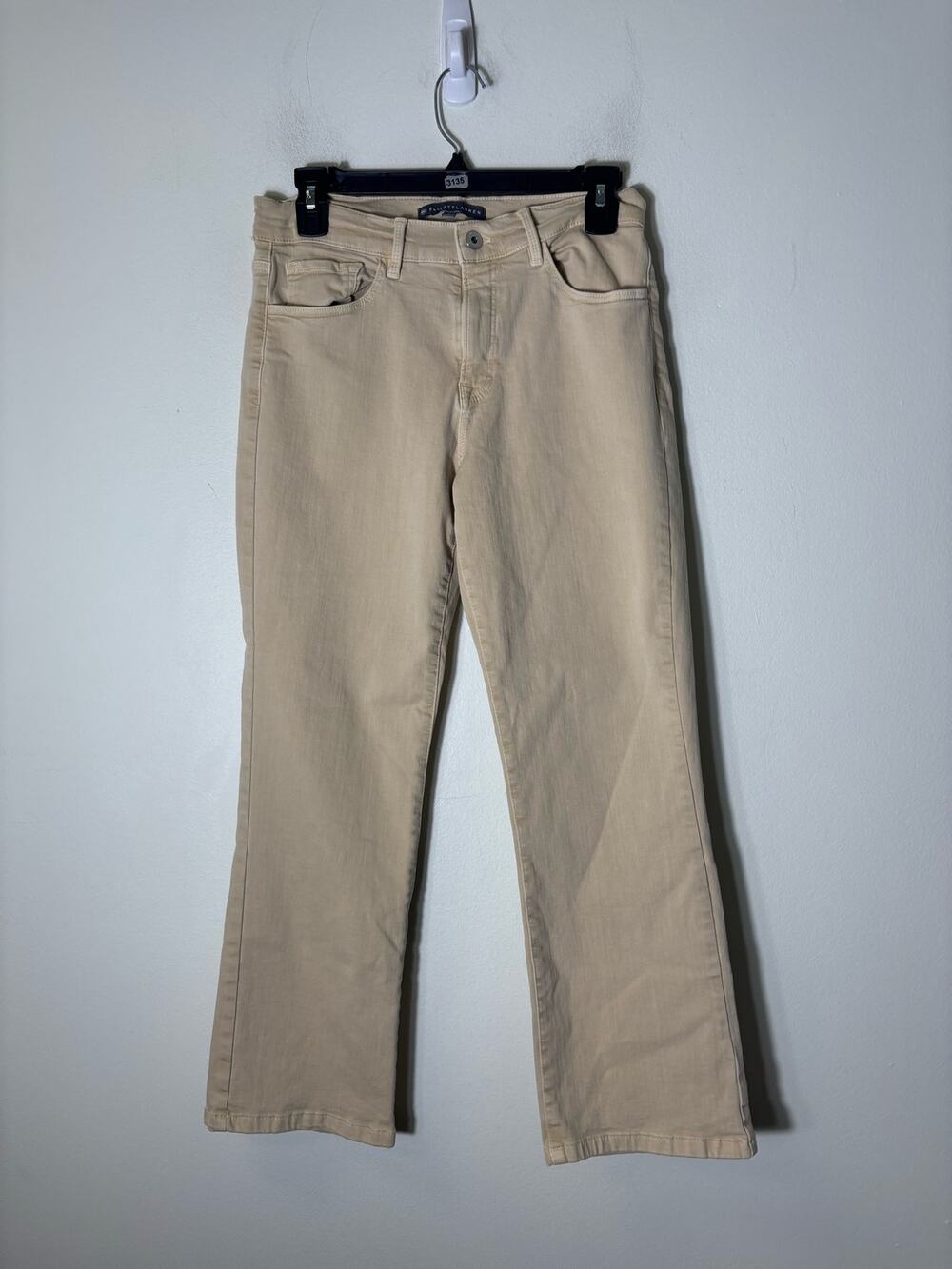 Elliot Lauren Almond Straight Leg Jeans Sz 6